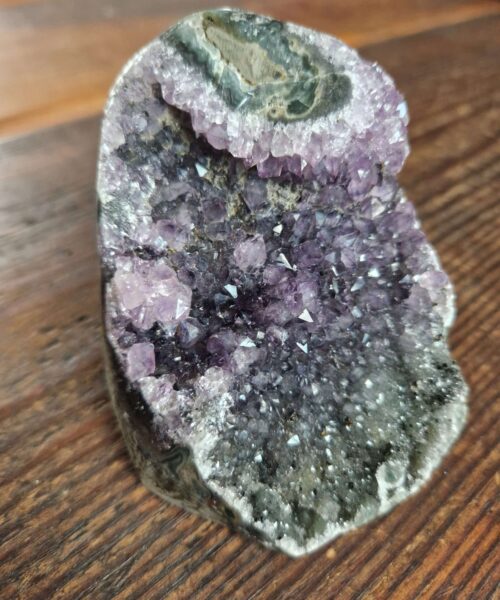 Premium High Grade Amethyst Druzy 332 Mini Geode Cluster Piece Cut Base 505g H7xW7xD8.5cm - Image 10