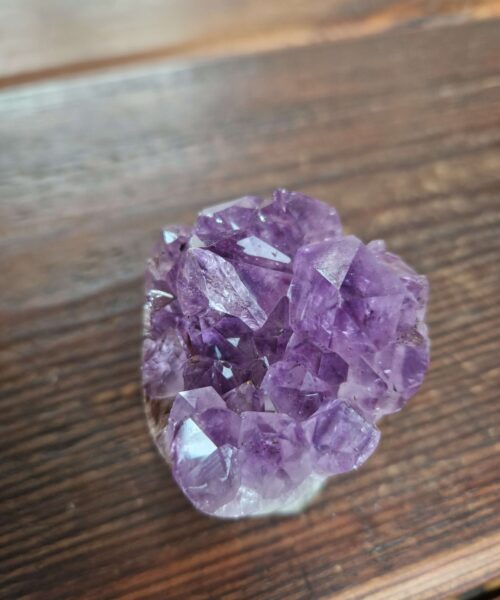 Premium High Grade Amethyst Druzy 310 Mini Geode Cluster Piece Cut Base 339g H6xW6.5xD5cm - Image 3