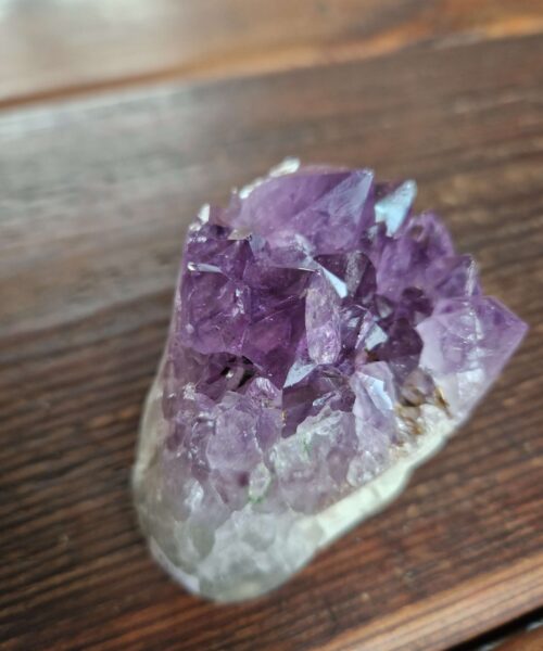 Premium High Grade Amethyst Druzy 310 Mini Geode Cluster Piece Cut Base 339g H6xW6.5xD5cm - Image 4