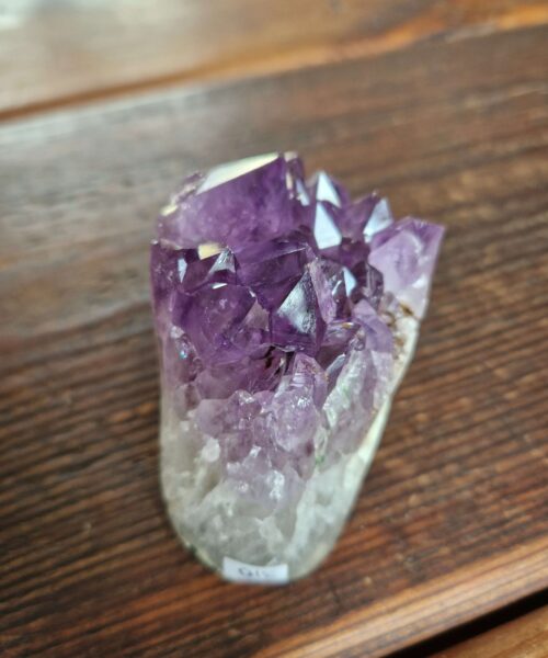 Premium High Grade Amethyst Druzy 310 Mini Geode Cluster Piece Cut Base 339g H6xW6.5xD5cm - Image 5
