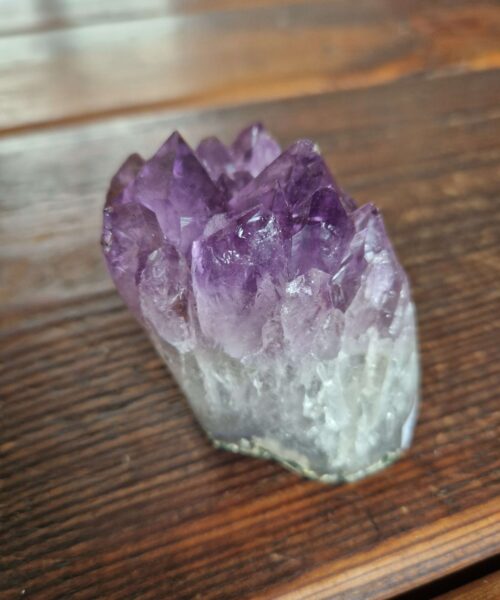Premium High Grade Amethyst Druzy 310 Mini Geode Cluster Piece Cut Base 339g H6xW6.5xD5cm - Image 6