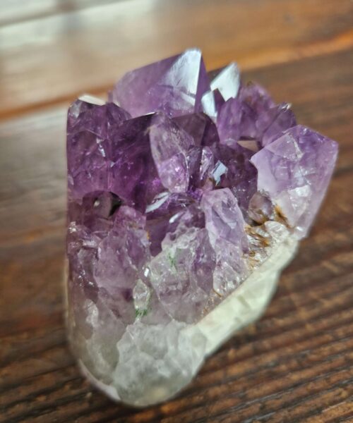 Premium High Grade Amethyst Druzy 310 Mini Geode Cluster Piece Cut Base 339g H6xW6.5xD5cm