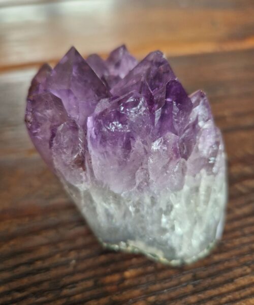 Premium High Grade Amethyst Druzy 310 Mini Geode Cluster Piece Cut Base 339g H6xW6.5xD5cm - Image 9