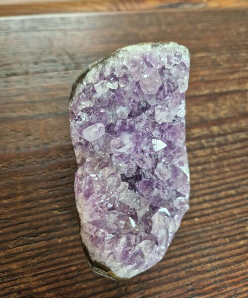 Premium High Grade Amethyst Druzy 311 Mini Geode Cluster Piece Cut Base 457g H8.5xW7xD8cm - Image 4
