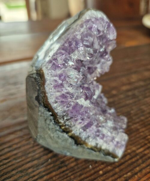 Premium High Grade Amethyst Druzy 311 Mini Geode Cluster Piece Cut Base 457g H8.5xW7xD8cm - Image 5