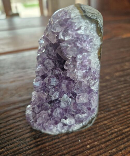 Premium High Grade Amethyst Druzy 311 Mini Geode Cluster Piece Cut Base 457g H8.5xW7xD8cm - Image 6