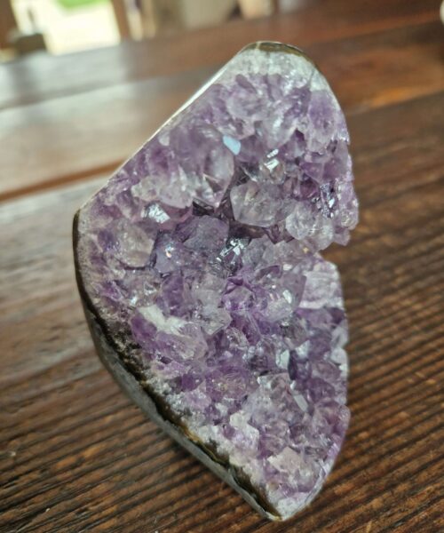 Premium High Grade Amethyst Druzy 311 Mini Geode Cluster Piece Cut Base 457g H8.5xW7xD8cm - Image 8