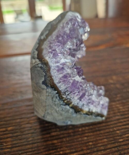 Premium High Grade Amethyst Druzy 311 Mini Geode Cluster Piece Cut Base 457g H8.5xW7xD8cm - Image 9