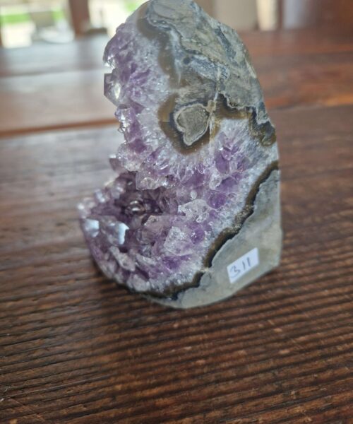 Premium High Grade Amethyst Druzy 311 Mini Geode Cluster Piece Cut Base 457g H8.5xW7xD8cm - Image 10