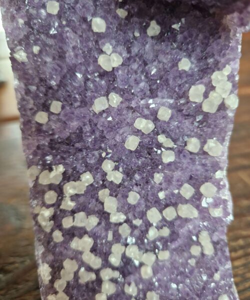 Premium High Grade Amethyst Druzy 313 Mini Geode Cluster Piece Cut Base 1.213g H16xW7xD10cm - Image 7