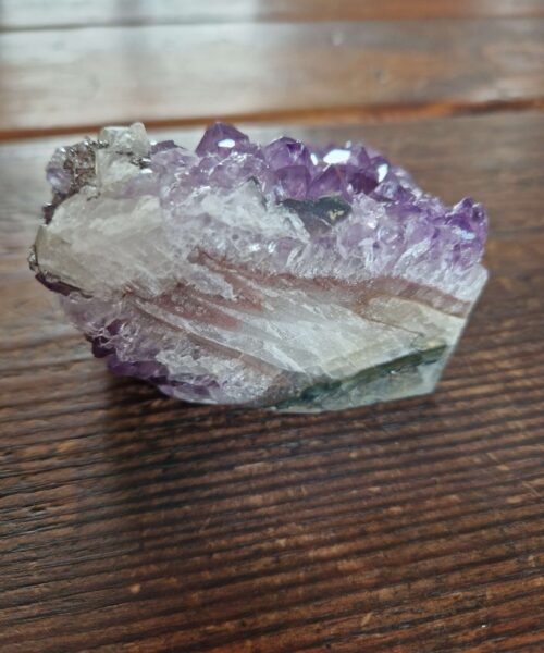 Premium High Grade Amethyst Druzy 319 Mini Geode Cluster Piece Cut Base 513g H6xW8.5xD5cm - Image 5