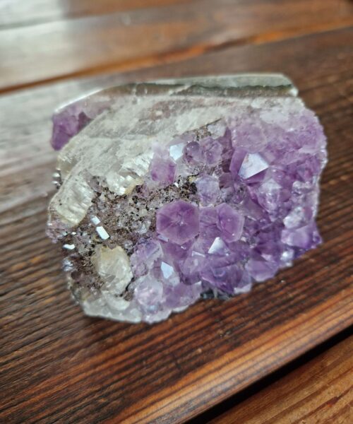 Premium High Grade Amethyst Druzy 319 Mini Geode Cluster Piece Cut Base 513g H6xW8.5xD5cm - Image 7