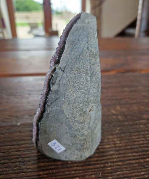 Premium High Grade Amethyst Druzy 321 Mini Geode Cluster Piece Cut Base 442g H10.5W6.5x5.5cm - Image 4