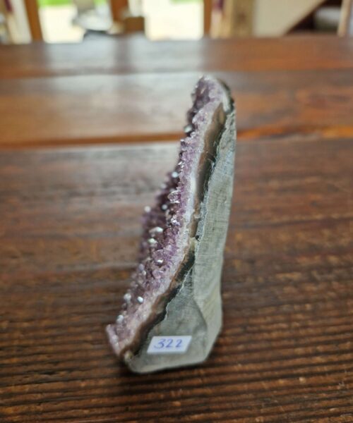 Premium High Grade Amethyst Druzy 322 Mini Geode Cluster Piece Cut Base 317g H7.5xW9.5xD4cm - Image 3