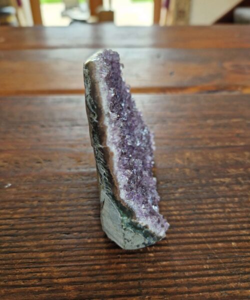 Premium High Grade Amethyst Druzy 322 Mini Geode Cluster Piece Cut Base 317g H7.5xW9.5xD4cm - Image 4
