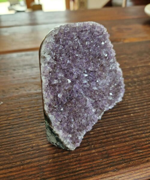 Premium High Grade Amethyst Druzy 322 Mini Geode Cluster Piece Cut Base 317g H7.5xW9.5xD4cm - Image 5