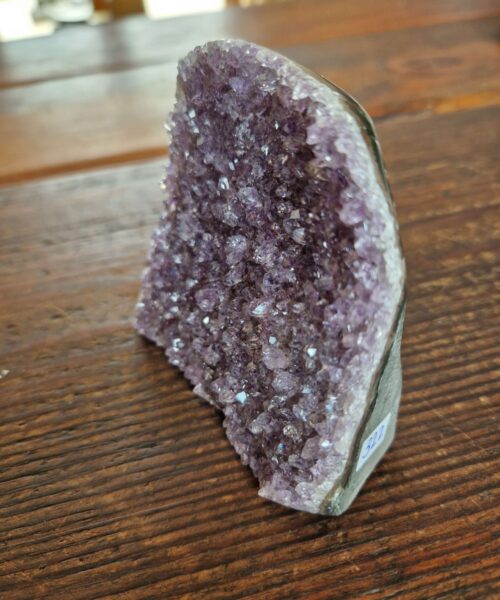 Premium High Grade Amethyst Druzy 322 Mini Geode Cluster Piece Cut Base 317g H7.5xW9.5xD4cm - Image 6