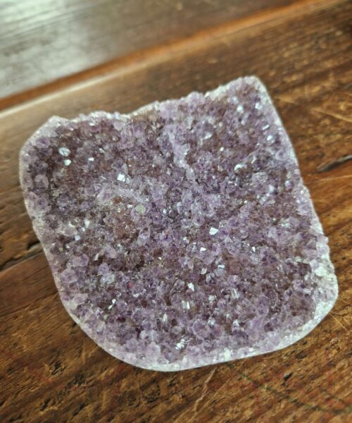 Premium High Grade Amethyst Druzy 322 Mini Geode Cluster Piece Cut Base 317g H7.5xW9.5xD4cm - Image 7