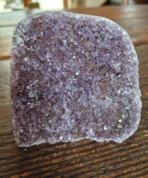 Premium High Grade Amethyst Druzy 322 Mini Geode Cluster Piece Cut Base 317g H7.5xW9.5xD4cm - Image 10