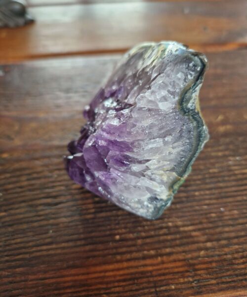 Premium High Grade Amethyst Druzy 324 Mini Geode Cluster Piece Cut Base 593g H8xW11x6.5cm - Image 5