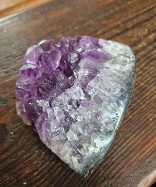 Premium High Grade Amethyst Druzy 324 Mini Geode Cluster Piece Cut Base 593g H8xW11x6.5cm - Image 7