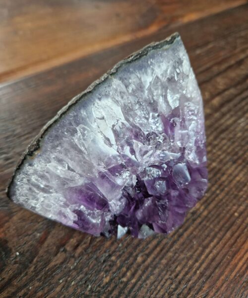 Premium High Grade Amethyst Druzy 324 Mini Geode Cluster Piece Cut Base 593g H8xW11x6.5cm - Image 8