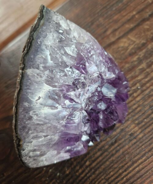 Premium High Grade Amethyst Druzy 324 Mini Geode Cluster Piece Cut Base 593g H8xW11x6.5cm - Image 9