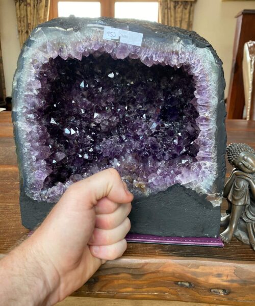 Amethyst Crystal Geode 953 Premium Queen Grade 14.61kg H25xW26xD18cm - Image 3