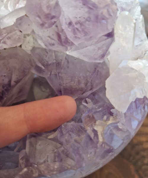 Alternative view of HUGE / Giant Large Amethyst Sphere 7, Premium Grade Purple Quartz Geode Crystal 2.199g – 13cm Diameter