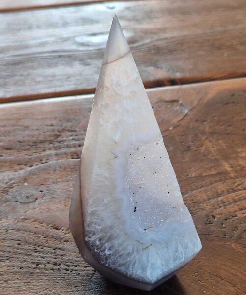 Alternative view of Premium Agate Conic Point 1 Tower Prism - 415g H13xW6.5xD6.5cm