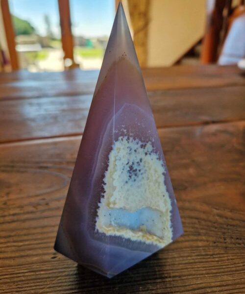 Alternative view of Premium Agate Conic Point 7 Tower Prism - 611g H14xW9xD7cm