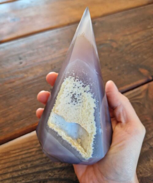 Premium Agate Conic Point 7 Tower Prism - 611g H14xW9xD7cm - Image 5