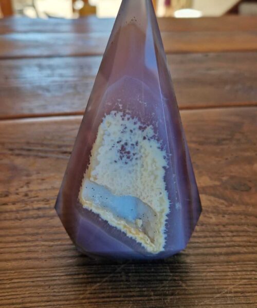 Premium Agate Conic Point 7 Tower Prism - 611g H14xW9xD7cm - Image 9