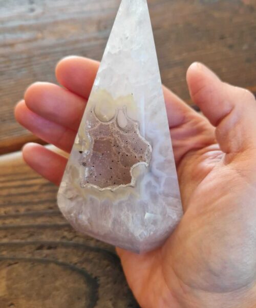 Premium Agate Conic Point 8 Tower Prism - 263g H11xW6.5xD5cm - Image 7
