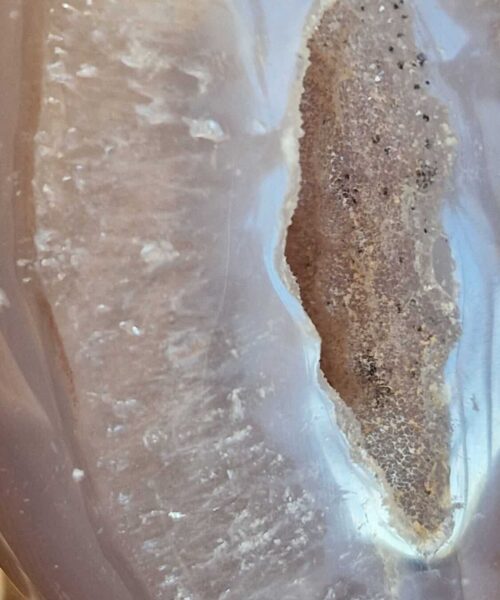 Large Premium Egg 6 High Grade Agate Crystal Geode Aura Egg on Stand 364g - H10xW5.5xD4.5cm - Image 7