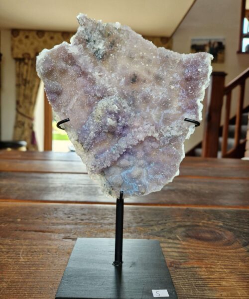 Amethyst Flower 5 Crystal Formation Rare Cluster on Stand 596g H25.5xW16.5xD10cm