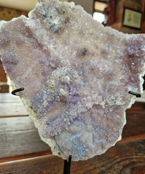 Amethyst Flower 5 Crystal Formation Rare Cluster on Stand 596g H25.5xW16.5xD10cm - Image 6