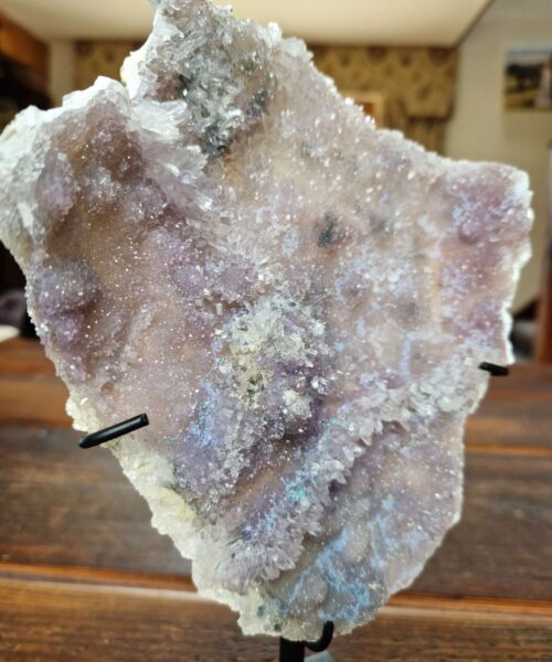 Amethyst Flower 5 Crystal Formation Rare Cluster on Stand 596g H25.5xW16.5xD10cm - Image 7