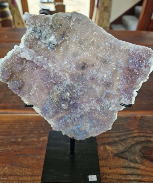 Amethyst Flower 5 Crystal Formation Rare Cluster on Stand 596g H25.5xW16.5xD10cm - Image 9