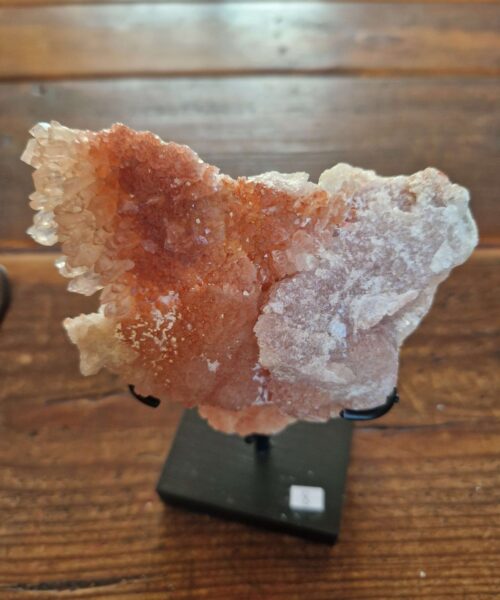 Pink Amethyst Flower 8 Crystal Formation Rare Cluster on Stand 387g H18xW11xD6cm - Image 9