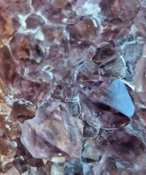 Premium Amethyst Quartz Purple Druzy Side Point 2 Crystal Tower 146g H6xW4xD4.5cm - Image 4