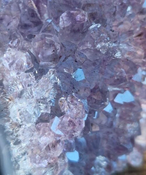 Premium Amethyst Quartz Purple Druzy Side Point 7 Crystal Tower 236g H7xW5.5xD4.5cm - Image 9