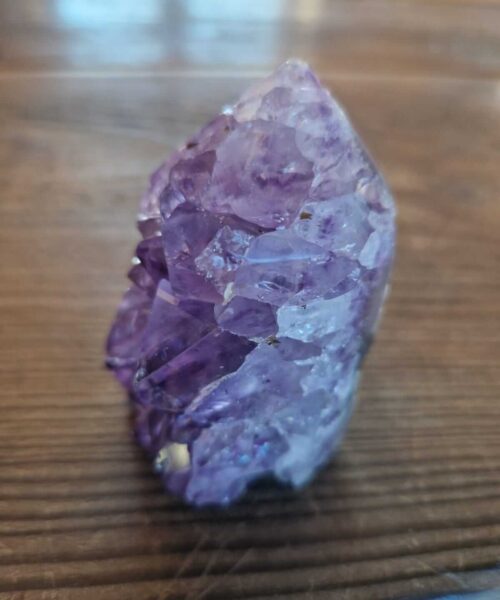 Premium Amethyst Quartz Purple Druzy Side Point 8 Crystal Tower 190g H7xW5xD4.5cm - Image 3