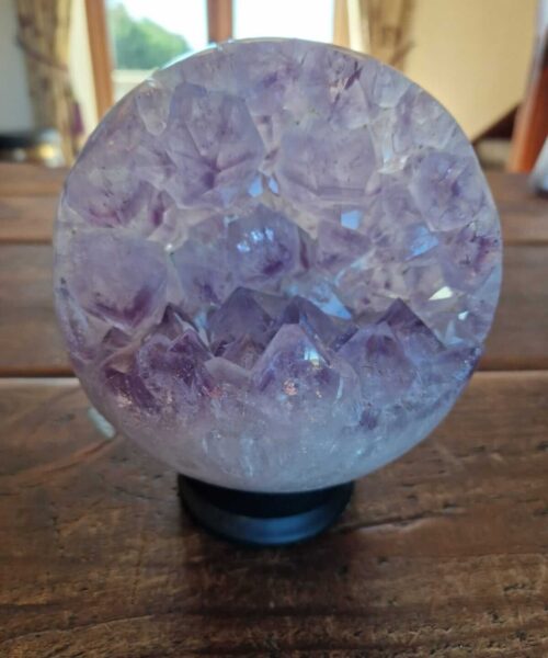 Alternative view of HUGE / Giant Large Amethyst Sphere 2, Premium Grade Purple Quartz Geode Crystal 3.293g – 14.5cm Diameter