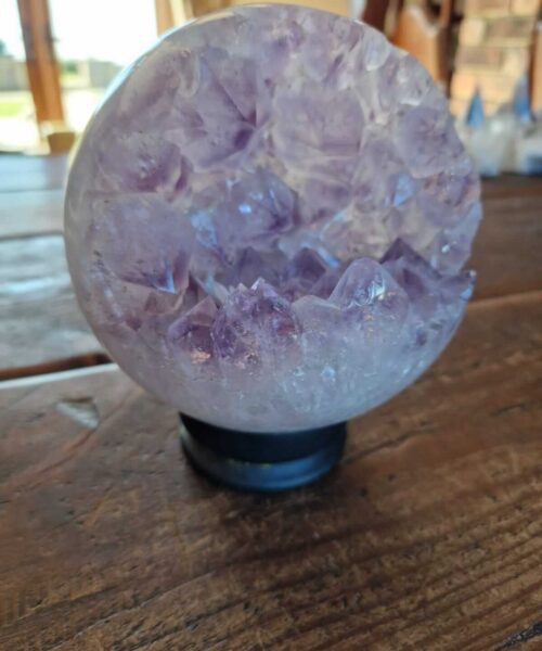 HUGE / Giant Large Amethyst Sphere 2, Premium Grade Purple Quartz Geode Crystal 3.293g – 14.5cm Diameter - Image 3