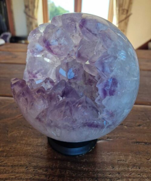 HUGE / Giant Large Amethyst Sphere 2, Premium Grade Purple Quartz Geode Crystal 3.293g – 14.5cm Diameter - Image 4