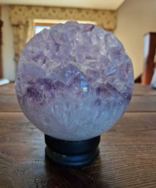HUGE / Giant Large Amethyst Sphere 2, Premium Grade Purple Quartz Geode Crystal 3.293g – 14.5cm Diameter - Image 5