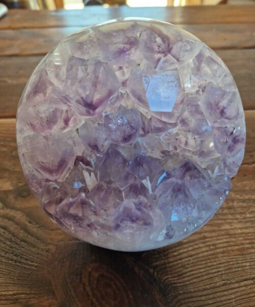 HUGE / Giant Large Amethyst Sphere 2, Premium Grade Purple Quartz Geode Crystal 3.293g – 14.5cm Diameter - Image 7