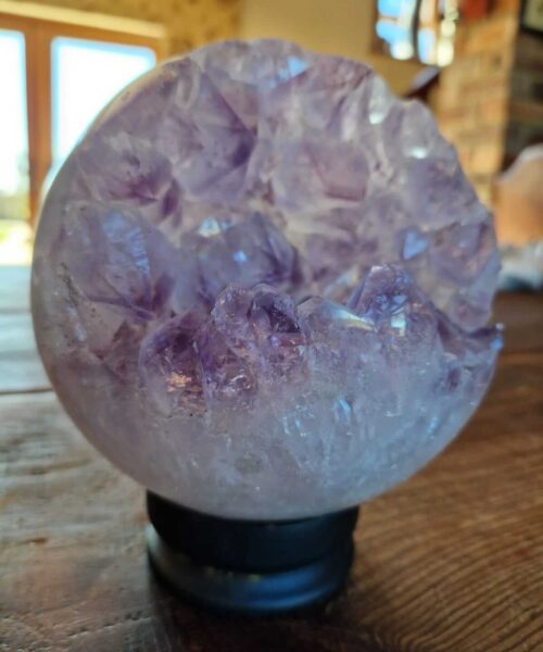 HUGE / Giant Large Amethyst Sphere 2, Premium Grade Purple Quartz Geode Crystal 3.293g – 14.5cm Diameter - Image 8
