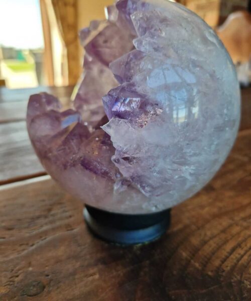 HUGE / Giant Large Amethyst Sphere 2, Premium Grade Purple Quartz Geode Crystal 3.293g – 14.5cm Diameter - Image 9